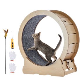 Cat Exercise Wheel, Large Cat Treadmill Wheel for Indoor Cats (Default: Default)