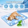 90*60cm Dog Cooling Mat, 2026 New Summer Pet Mats, Portable Pet Cooling Pad for Travel, Washable Gel Coolings Mat for Dogs and Cats Indoor Outdoor