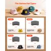 Hat Heat Press Machine, with 4 Interchangeable Platens and Caps Stretcher, Precise Temperature & Time Control, Heat Press for Hats and Caps