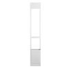 Dog Door for Sliding Glass Door, 75 7/8"-80 11/16" Adjustable Height Doggy Door for Sliding Doors