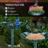 Outdoor Bird Bath Feeder with Flower Planter Base(AMZ Shipping)